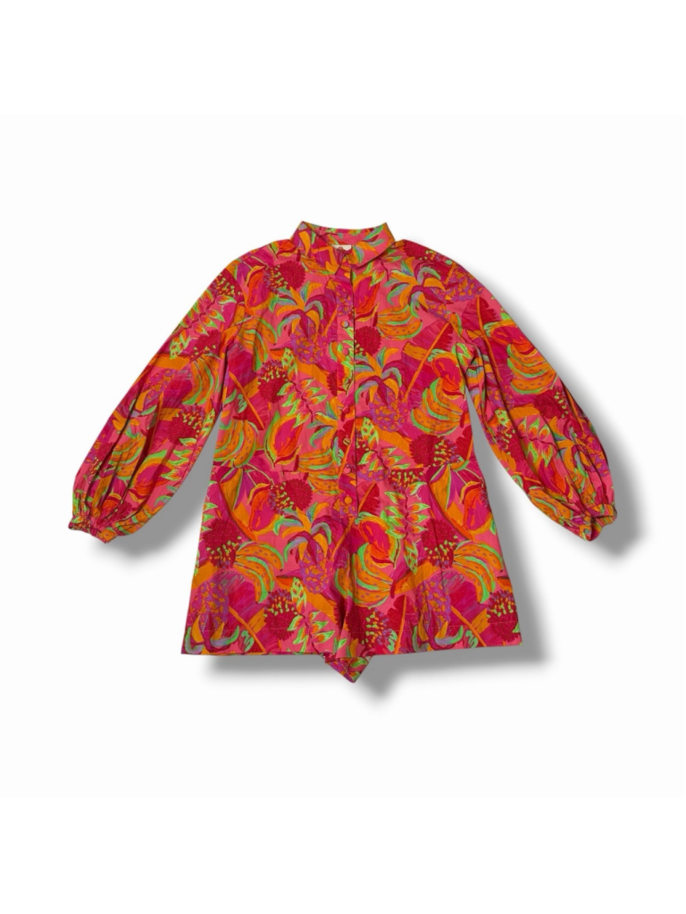FARM Rio Red Multi-Color Floral Print Romper - Picture 5 of 15